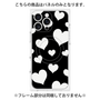 プレミアムパネル with MagSafe［ Dot Hearts - Black ］