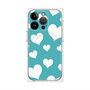 プレミアムパネル with MagSafe［ Dot Hearts - Blue ］