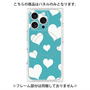 プレミアムパネル with MagSafe［ Dot Hearts - Blue ］