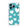 プレミアムパネル with MagSafe［ Dot Hearts - Blue ］