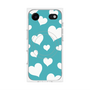 プレミアムパネル with MagSafe［ Dot Hearts - Blue ］