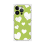 プレミアムパネル with MagSafe［ Dot Hearts - Green ］