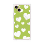 プレミアムパネル with MagSafe［ Dot Hearts - Green ］