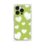 プレミアムパネル with MagSafe［ Dot Hearts - Green ］