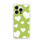 プレミアムパネル with MagSafe［ Dot Hearts - Green ］