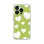 プレミアムパネル with MagSafe［ Dot Hearts - Green ］