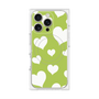 プレミアムパネル with MagSafe［ Dot Hearts - Green ］