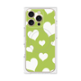 プレミアムパネル with MagSafe［ Dot Hearts - Green ］