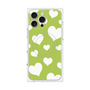 プレミアムパネル with MagSafe［ Dot Hearts - Green ］