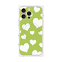 プレミアムパネル with MagSafe［ Dot Hearts - Green ］