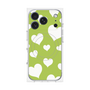 プレミアムパネル with MagSafe［ Dot Hearts - Green ］