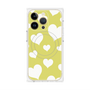 プレミアムパネル with MagSafe［ Dot Hearts - Yellow ］