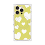 プレミアムパネル with MagSafe［ Dot Hearts - Yellow ］