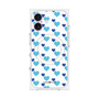 プレミアムパネル with MagSafe［ Stripe Hearts - Blue ］