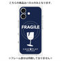 プレミアムパネル with MagSafe［ FRAGILE - Navy ］