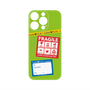 プレミアムパネル with MagSafe［ FRAGILE Stickers - Green ］