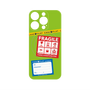 プレミアムパネル with MagSafe［ FRAGILE Stickers - Green ］