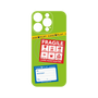 プレミアムパネル with MagSafe［ FRAGILE Stickers - Green ］