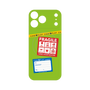 プレミアムパネル with MagSafe［ FRAGILE Stickers - Green ］
