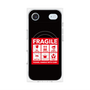 プレミアムパネル with MagSafe［ FRAGILE Sticker - Black ］