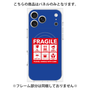 プレミアムパネル with MagSafe［ FRAGILE Sticker - Blue ］