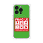 プレミアムパネル with MagSafe［ FRAGILE Sticker - Green ］