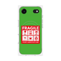 プレミアムパネル with MagSafe［ FRAGILE Sticker - Green ］