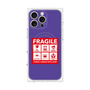 プレミアムパネル with MagSafe［ FRAGILE Sticker - Purple ］