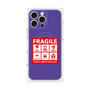 プレミアムパネル with MagSafe［ FRAGILE Sticker - Purple ］