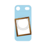 プレミアムパネル with MagSafe［ Photo Frame - Light Blue ］