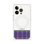 プレミアムパネル with MagSafe［ CASEPLAY Tartan Check - Purple ］