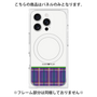 プレミアムパネル with MagSafe［ CASEPLAY Tartan Check - Purple ］