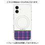 プレミアムパネル with MagSafe［ CASEPLAY Tartan Check - Purple ］