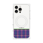 プレミアムパネル with MagSafe［ CASEPLAY Tartan Check - Purple ］