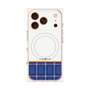 プレミアムパネル with MagSafe［ CASEPLAY Tartan Check - Blue ］