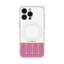 プレミアムパネル with MagSafe［ CASEPLAY Tartan Check - Pink ］