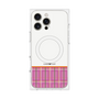 プレミアムパネル with MagSafe［ CASEPLAY Tartan Check - Pink ］