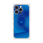プレミアムパネル with MagSafe［ CASEPLAY Winding Pattern - Blue ］
