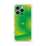 プレミアムパネル with MagSafe［ CASEPLAY Winding Pattern - Green ］