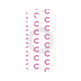 プレミアムパネル with MagSafe［ オリジナル - CASEPLAYイニシャル総柄 - ピンク ］