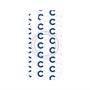 プレミアムパネル with MagSafe［ オリジナル - CASEPLAYイニシャル総柄 - ネイビー ］