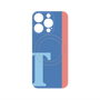 プレミアムパネル with MagSafe［ オリジナル - initial color line - T blue ］