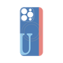 プレミアムパネル with MagSafe［ オリジナル - initial color line - U blue ］