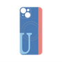 プレミアムパネル with MagSafe［ オリジナル - initial color line - U blue ］