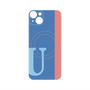 プレミアムパネル with MagSafe［ オリジナル - initial color line - U blue ］
