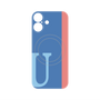 プレミアムパネル with MagSafe［ オリジナル - initial color line - U blue ］