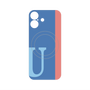 プレミアムパネル with MagSafe［ オリジナル - initial color line - U blue ］