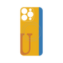 プレミアムパネル with MagSafe［ オリジナル - initial color line - U orange ］