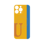 プレミアムパネル with MagSafe［ オリジナル - initial color line - U orange ］