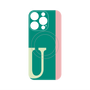 プレミアムパネル with MagSafe［ オリジナル - initial color line - U green ］